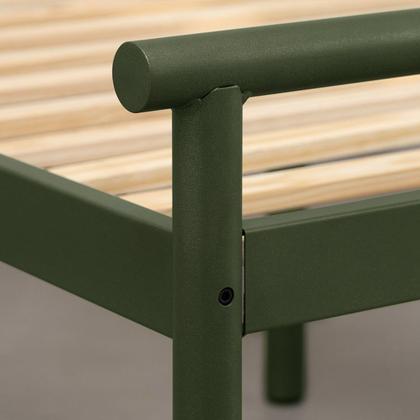 Imagem de Conjunto Cama Queen 2 Mesa de Cabeceira e Arara de Roupas em Aço Begônia CabeCasa MadeiraOriginals