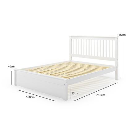 Imagem de Conjunto Cama Queen com Cama Auxiliar em Madeira Maciça Mv Outlet