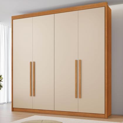 Imagem de Conjunto Cama Solteiro 5 Gavetas Júlia e Guarda-roupa Casal 4 Portas 4 Gavetas Bergamo