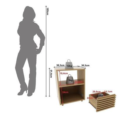 Imagem de Conjunto Cama Solteiro com 1 Mesa de Cabeceira