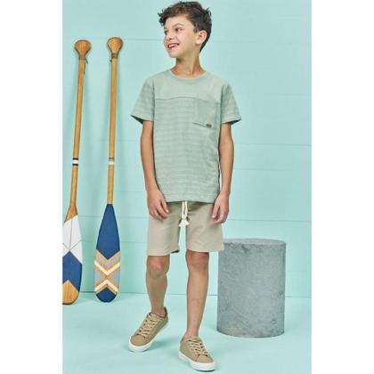 Imagem de Conjunto camiseta bermuda cotton jeans lucboo