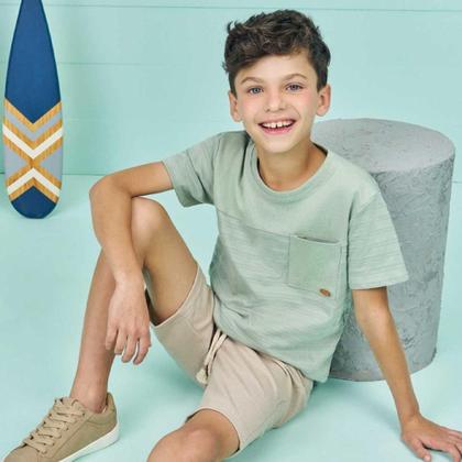 Imagem de Conjunto camiseta bermuda cotton jeans lucboo