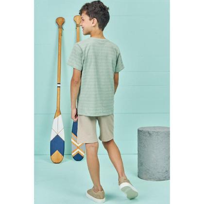 Imagem de Conjunto camiseta bermuda cotton jeans lucboo