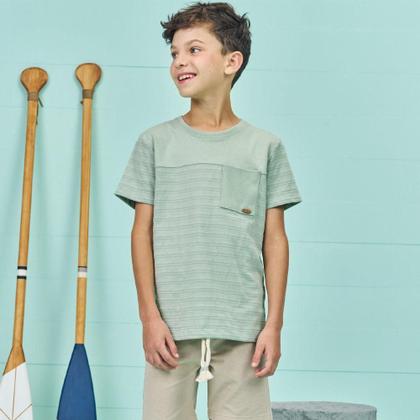 Imagem de Conjunto camiseta bermuda cotton jeans lucboo