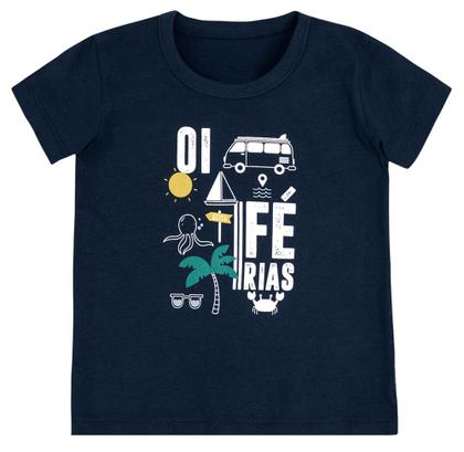 Imagem de Conjunto camiseta C/ Bermuda Estampada Moletom Nº 1 Ao 3
