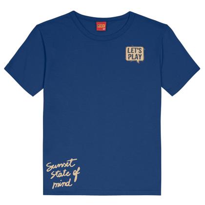 Imagem de Conjunto: Camiseta em m/malha e bermuda moletom s/felpa