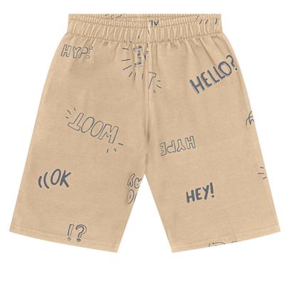 Imagem de Conjunto: Camiseta em m/malha e bermuda moletom s/felpa