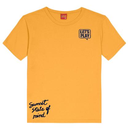 Imagem de Conjunto: Camiseta em m/malha e bermuda moletom s/felpa