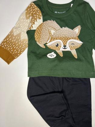 Imagem de Conjunto Camiseta Meia Malha e Calça Jogger Moletinho