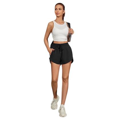 Imagem de Conjunto Camiseta REGATA DRY FITNESS  + Short TACTEL FEMININO Academia Yoga Corrida PLT 589