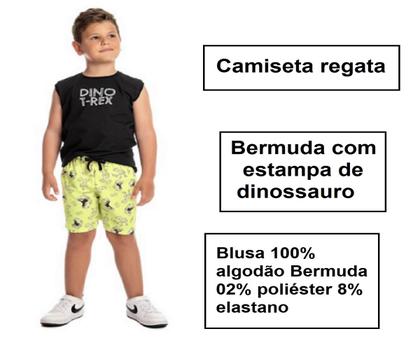Imagem de Conjunto Camiseta Regata e Bermuda Microfibra Menino