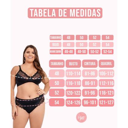 Imagem de Conjunto Camisola com Calcinha Plus Size Adeli  Renda e Microfibra  IMI Lingerie