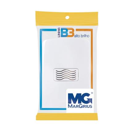 Imagem de Conjunto Campainha Cigarra 220V 4x2 B3 Margirius