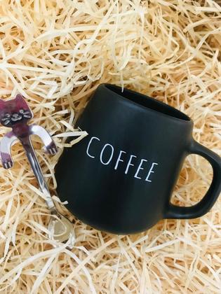 Imagem de Conjunto Caneca Bojuda e Colher Gatinho Coffee