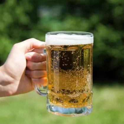 Imagem de Conjunto Caneca De Vidro Chopp Cerveja400Ml Kit 2 Peças
