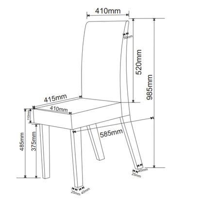 Conjunto Canto Alemão Baú Bariloche Mesa Quadrada 90x90 sem Vidro e 2 Cadeiras Venus em Mdp/mdf - Viero Imagem de Conjunto Canto Alemão Baú Bariloche Mesa Quadrada 90x90 sem Vidro e 2 Cadeiras Venus em Mdp/mdf