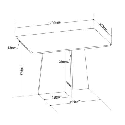 Imagem de Conjunto Canto Alemão Baú Prestigio com Mesa 120x80cm e 2 cadeiras Milao Mel Veludo Preto - Casa Giulia