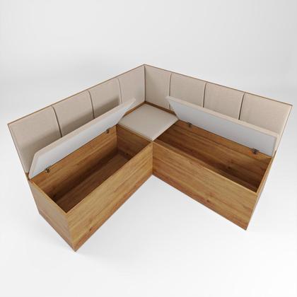 Imagem de Conjunto Canto Alemão com Baú Mesa 120x77,8cm Tampo com Vidro e 2 Cadeiras Milão