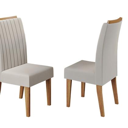 Imagem de Conjunto Canto Baú com Mesa de Jantar Retangular 120x80cm de Vidro e 2 Cadeiras