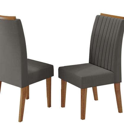 Imagem de Conjunto Canto Baú com Mesa de Jantar Retangular 120x80cm de Vidro e 2 Cadeiras