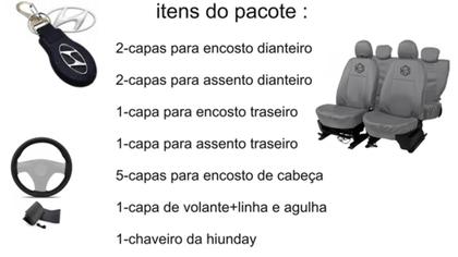 Imagem de Conjunto capa couro + volante p/ Sandero 16 a 24
