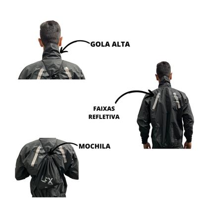 Imagem de Conjunto capa de chuva defender pvc masculino lfx imperveáve