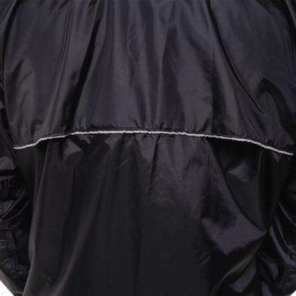 Imagem de Conjunto Capa de Chuva Feminino Com Capuz Tamanho P Preto Impermeável Motoqueiro Nylon 0,20mm Pioneira - 1101-F-PRE-P