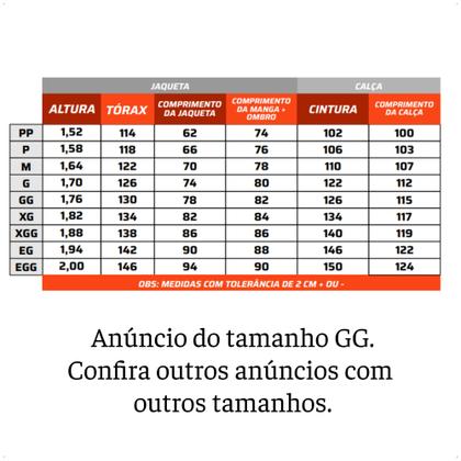 Imagem de Conjunto Capa de Chuva Masculino Tamanho GG Preto Impermeável Motoqueiro Nylon 0,20mm Com Gola Pioneira - 1801-M-PRE-GG