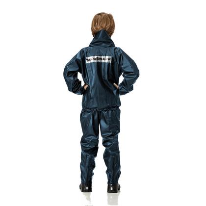 Imagem de Conjunto Capa de Chuva Moto PVC Infantil com Gola Pantaneiro