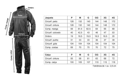 Imagem de Conjunto Capa de Chuva Nylon Moto Delta Motoqueiro Motoboy