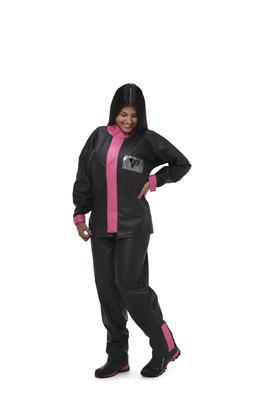 Imagem de Conjunto Capa De Chuva Pvc Feminina Pantaneiro Moto Motoboy