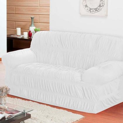 Imagem de Conjunto Capa de Sofá 3 e 2 Lugares Elástica em Malha Gel - Cores Chamativas e Fixação Segura