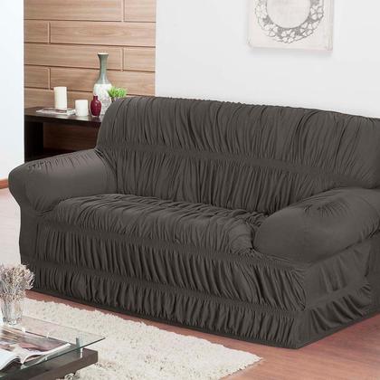 Imagem de Conjunto Capa de Sofá 3 e 2 Lugares Elástica em Malha Gel - Cores Chamativas e Fixação Segura