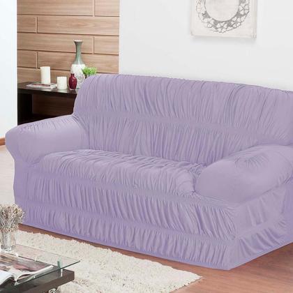 Imagem de Conjunto Capa de Sofá 3 e 2 Lugares Elástica em Malha Gel - Cores Chamativas e Fixação Segura