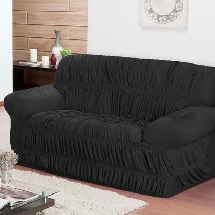 Imagem de Conjunto Capa de Sofá 3 e 2 Lugares Elástica em Malha Gel - Cores Chamativas e Fixação Segura