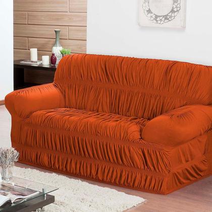 Imagem de Conjunto Capa de Sofá 3 e 2 Lugares Elástica em Malha Gel - Cores Chamativas e Fixação Segura