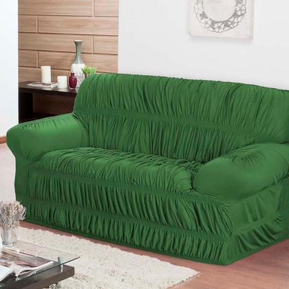 Imagem de Conjunto Capa de Sofá 3 e 2 Lugares Elástica em Malha Gel - Cores Chamativas e Fixação Segura