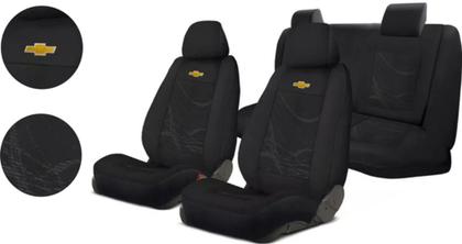 Imagem de Conjunto Capas Tecido Premium Sonic 2012 a 2014 + Volante + Chaveiro GM