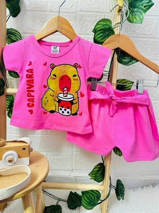 Imagem de Conjunto Capivara - Camiseta + Shorts