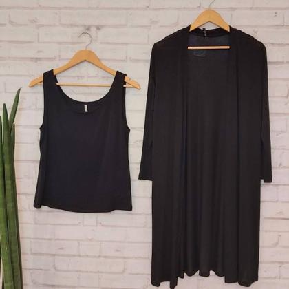 Imagem de Conjunto cardigan c/regata del amo