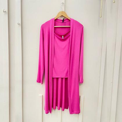 Imagem de Conjunto cardigan c/regata del amo