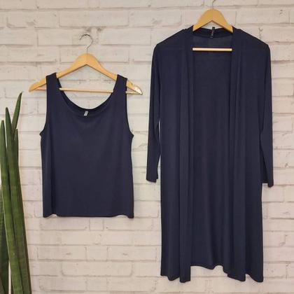 Imagem de Conjunto cardigan c/regata del amo