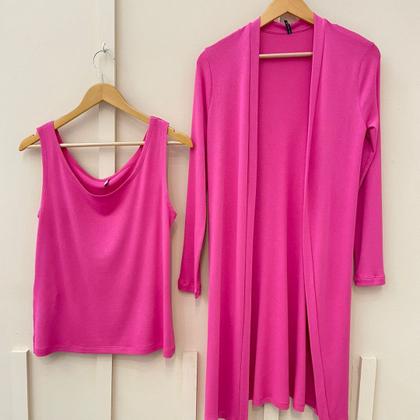 Imagem de Conjunto cardigan c/regata del amo