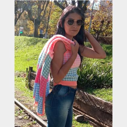 Imagem de Conjunto Cardigan e Cropped Estampado Estilo e Conforto em um só Look