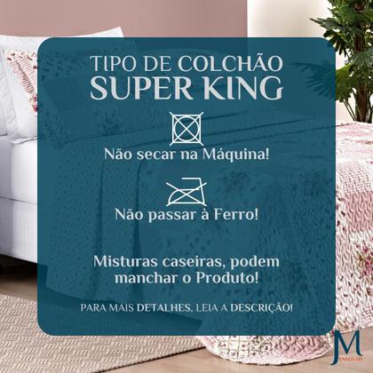 Imagem de Conjunto Casal King Size Florença 200 Fios Bordado Super