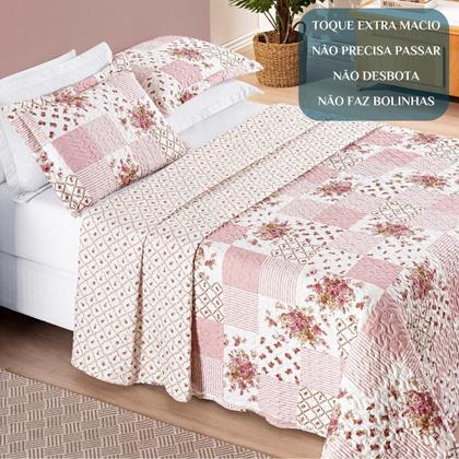 Imagem de Conjunto Casal King Size Florença 200 Fios Bordado Super