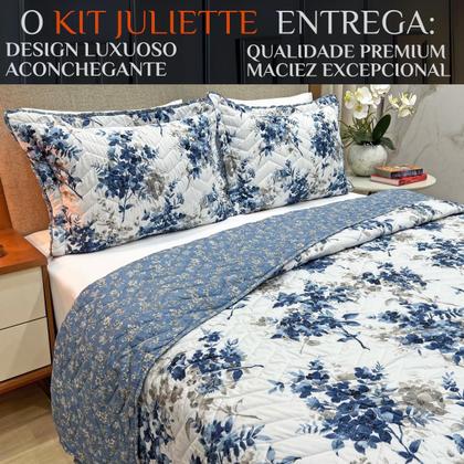 Imagem de Conjunto Casal King Size Juliette 100% Algodão Toque Super Macio