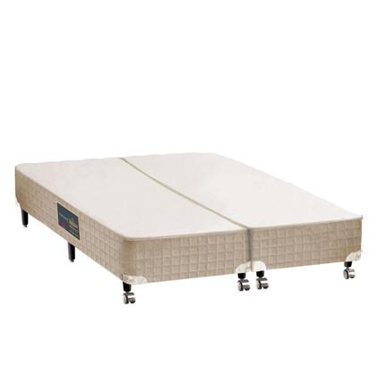 Imagem de Conjunto Castor Pocket Premium Gel Bege Argentum One Face Box Castor Bege Queen Size 158x198x72cm - Super Combo Feit pra