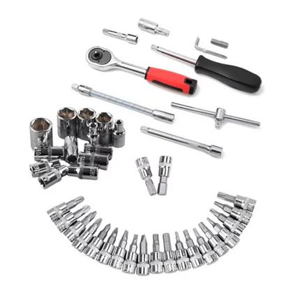 Imagem de Conjunto Chave Catraca 46 Peças Profissional e Completo - Luatek