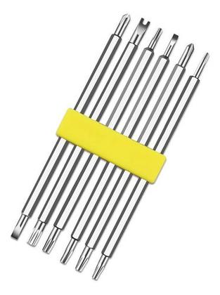 Imagem de Conjunto Chave De Fenda 6 Bits Duplos Manutençao E Reparos
